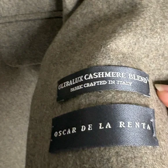 Oscar De La Renta NWOT wool cashmere blend blazer size 48L - Picture 3 of 4